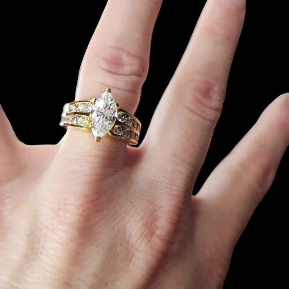 💛14k gold plated sterling sliver rings💛 - Picture 4 of 5